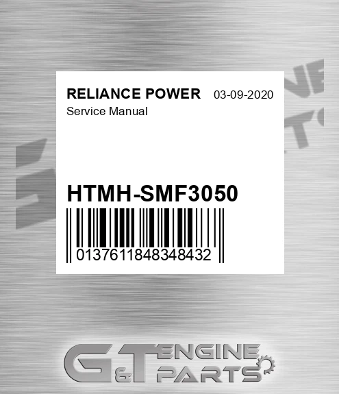 HTMH-SMF3050 Service Manual for RELIANCE POWER