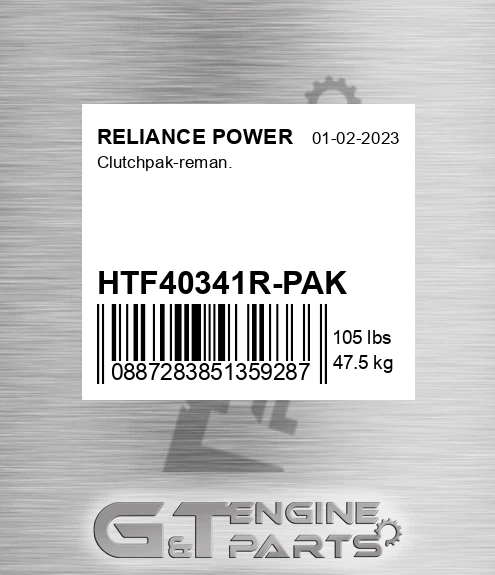 HTF40341R-PAK Clutchpak-reman.