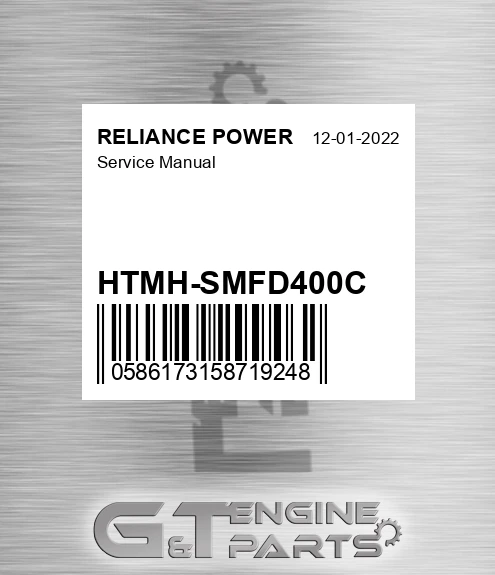 HTMH-SMFD400C Service Manual for RELIANCE POWER