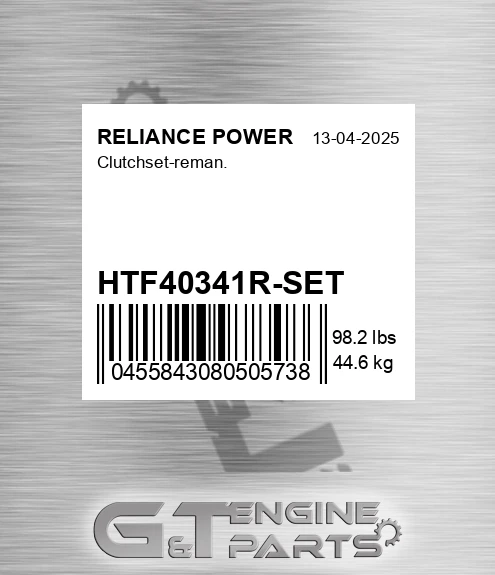 HTF40341R-SET Clutchset-reman.