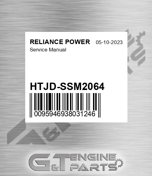 HTJD-SSM2064 Service Manual for RELIANCE POWER