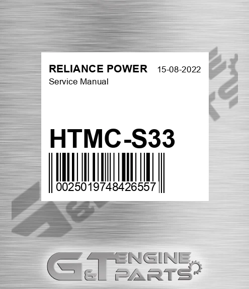HTMC-S33 Service Manual for RELIANCE POWER