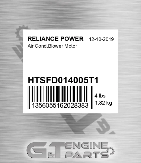 HTSFD014005T1 Air Cond.blower Motor for RELIANCE POWER