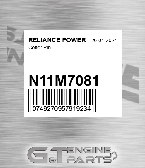 N11M7081 Cotter Pin