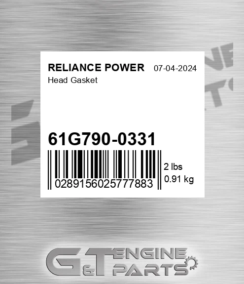 61G790-0331 Head Gasket
