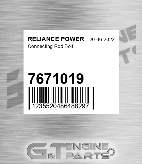 7671019 Connecting Rod Bolt