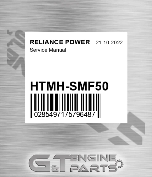 HTMH-SMF50 Service Manual for RELIANCE POWER