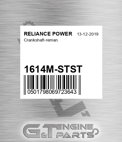 1614M-STST Crankshaft-reman.