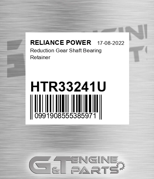 HTR33241U Reduction Gear Shaft Bearing Retainer