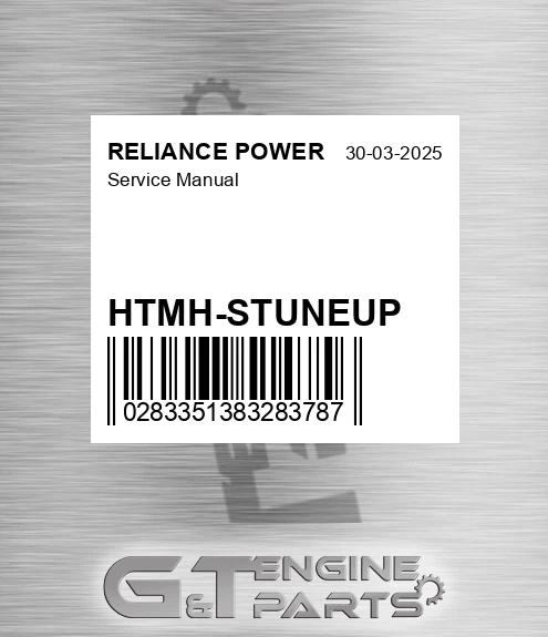 HTMH-STUNEUP Service Manual for RELIANCE POWER