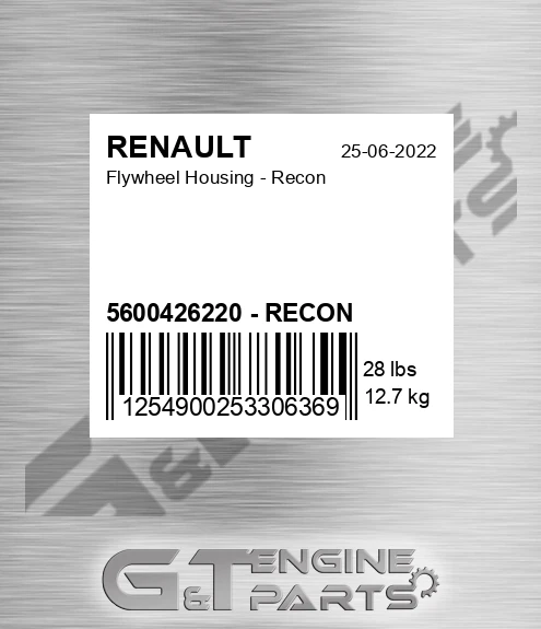 5600426220 - RECON Flywheel Housing - Recon