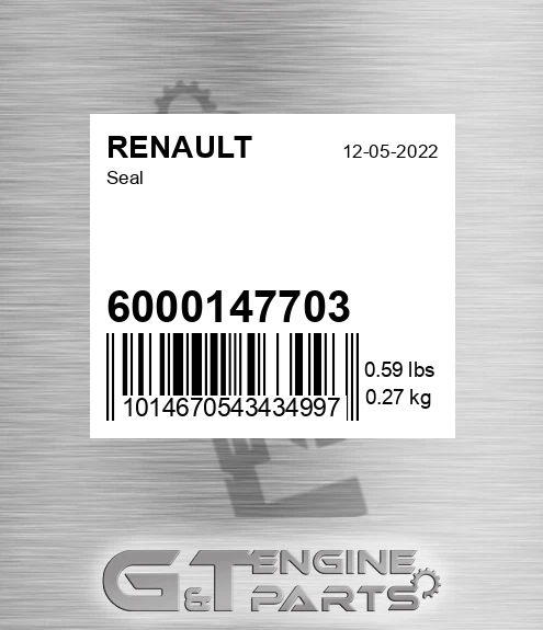 6000147703 Seal for RENAULT