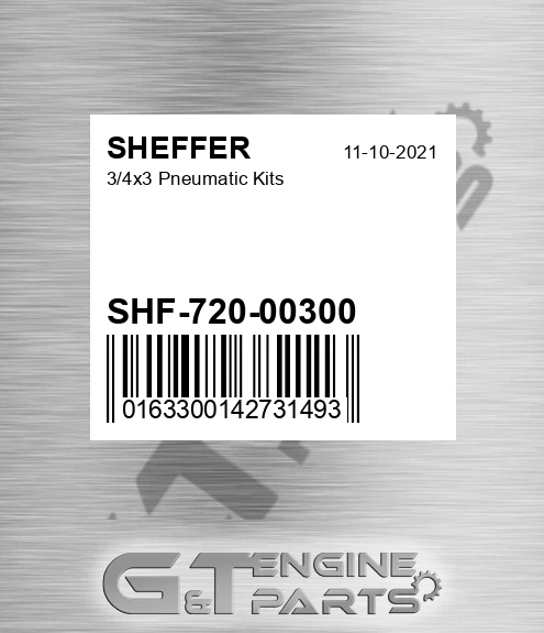 SHF-720-00300 3/4x3 Pneumatic Kits