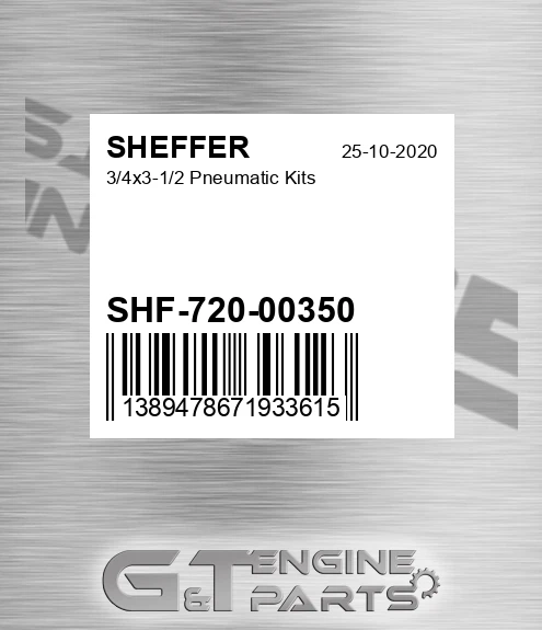 SHF-720-00350 3/4x3-1/2 Pneumatic Kits