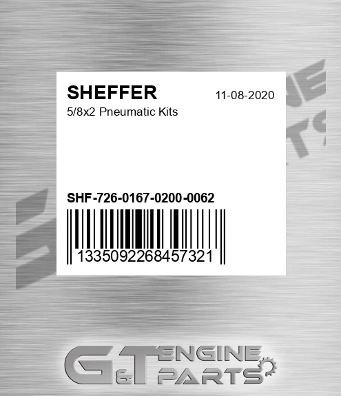 SHF-726-0167-0200-0062 5/8x2 Pneumatic Kits