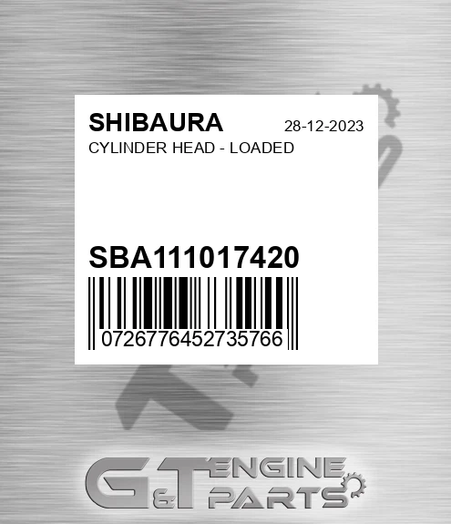 SBA111017420 Cylinder Head - Loaded