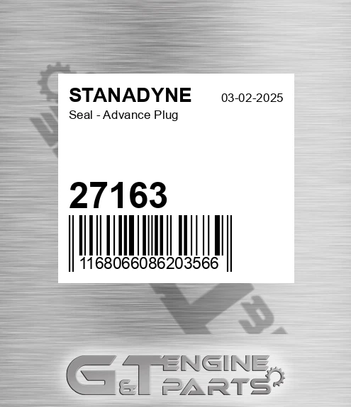 27163 Seal - Advance Plug