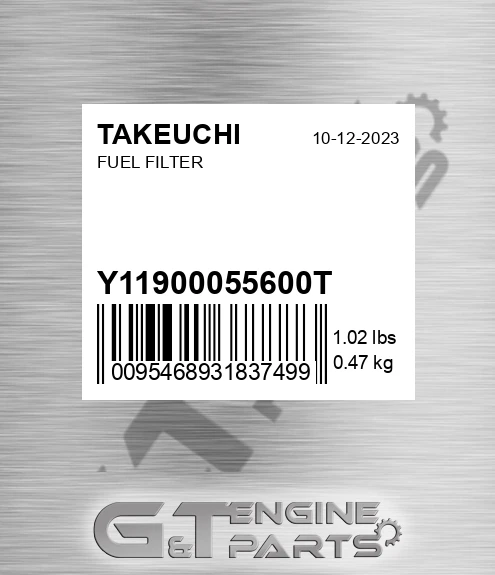 Y11900055600T Fuel Filter