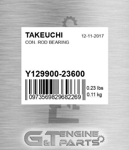 Y129900-23600 Con. Rod Bearing