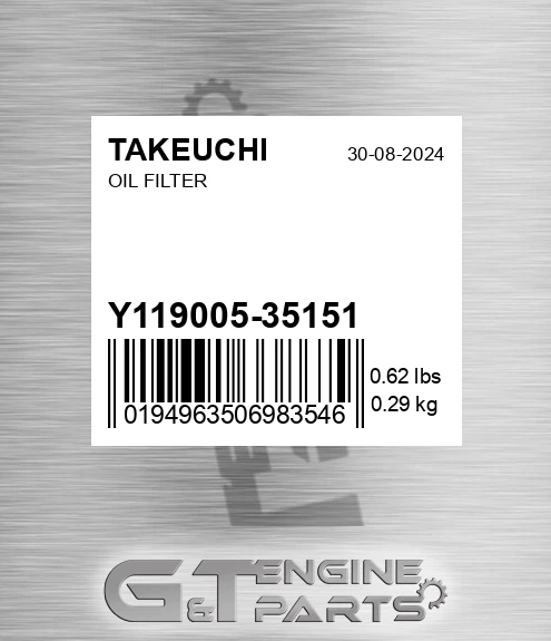 Y119005-35151 Oil Filter