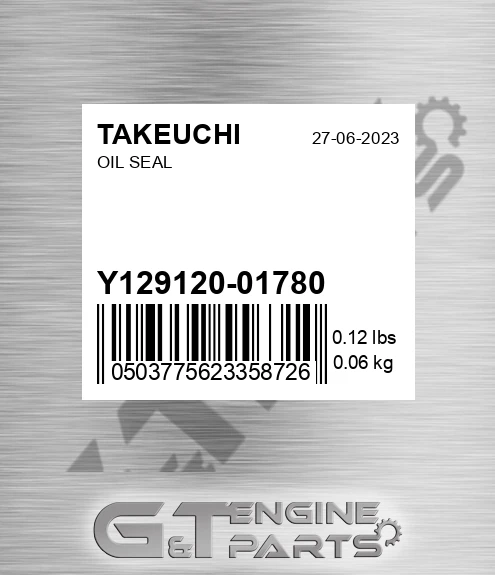 Y129120-01780 Oil Seal
