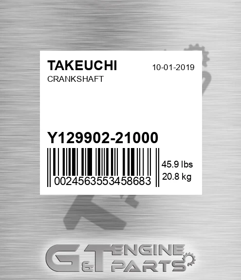 Y129902-21000 Crankshaft