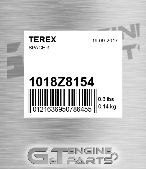 1018Z8154 Spacer for TEREX