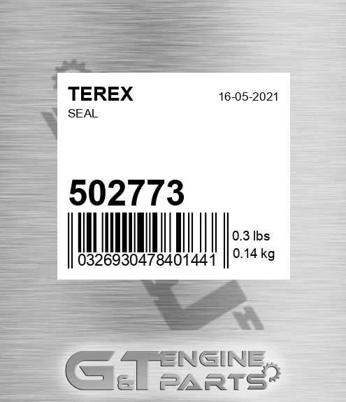 502773 Seal for TEREX