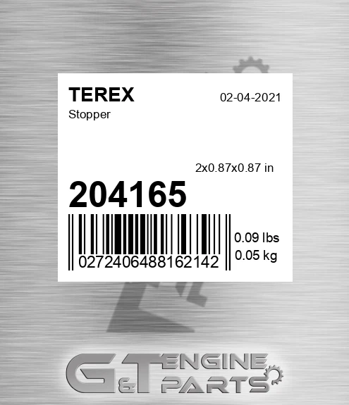 204165 Stopper