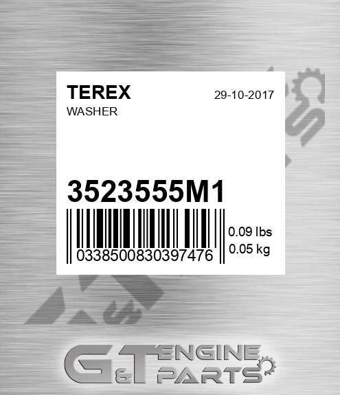 3523555M1 TEREX Washer