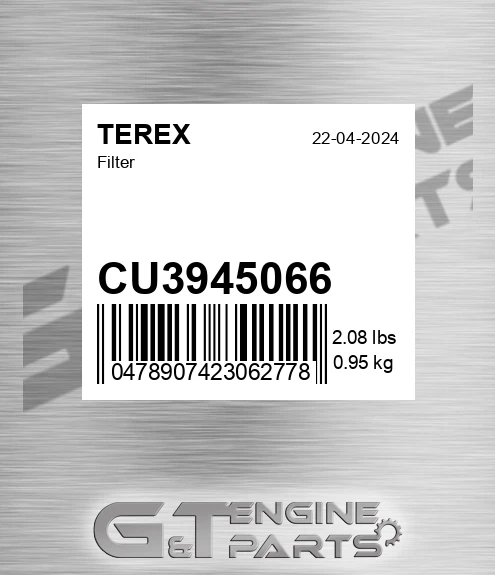 CU3945066 TEREX Filter