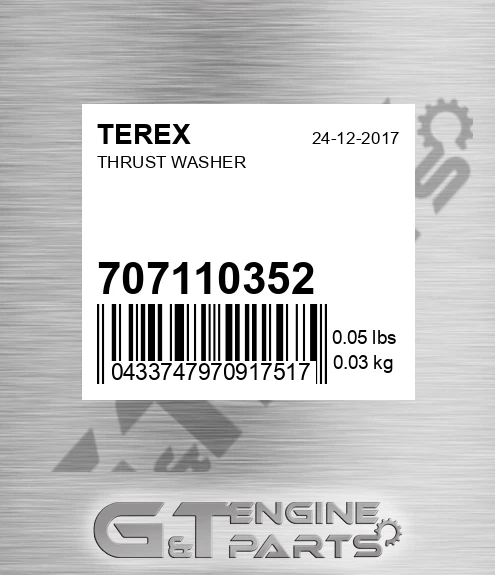 707110352 Thrust Washer