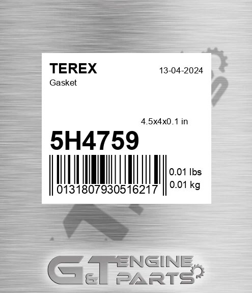 5H4759 Gasket