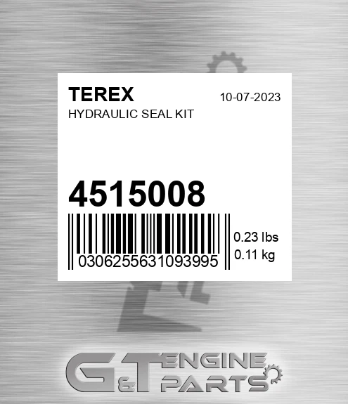 4515008 Hydraulic Seal Kit for TEREX