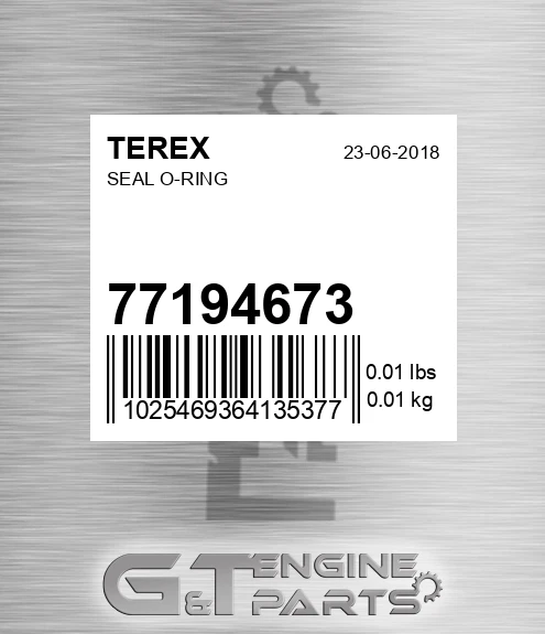 77194673 Seal O-ring