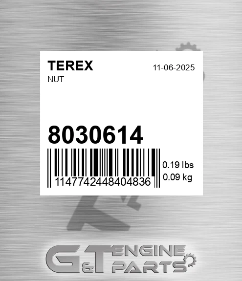 8030614 Nut for TEREX
