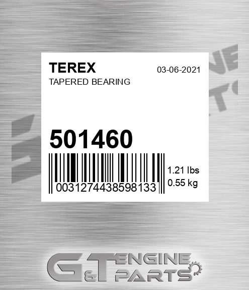 501460 Tapered Bearing for TEREX
