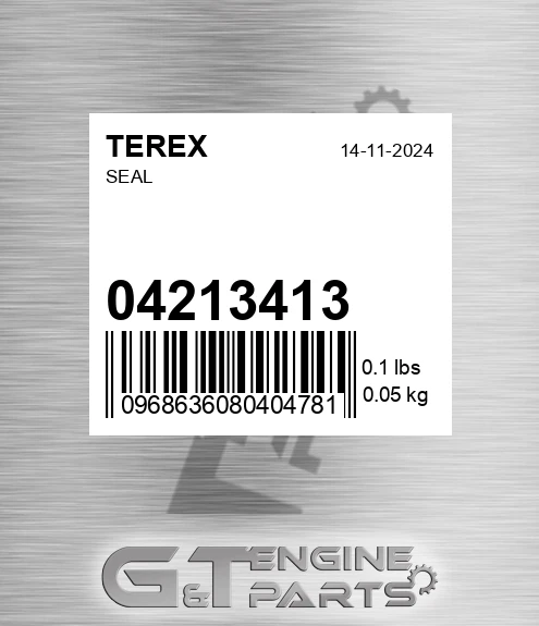 04213413 Seal for TEREX