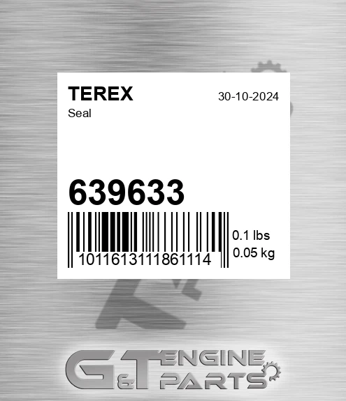 639633 Seal for TEREX
