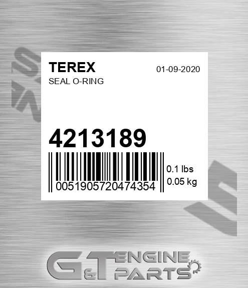 4213189 TEREX Seal O-ring