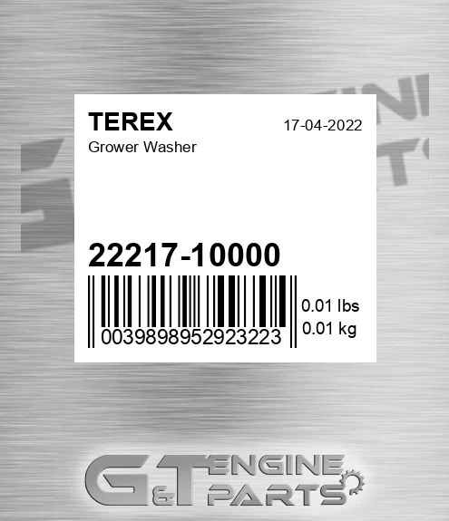 22217-10000 Grower Washer