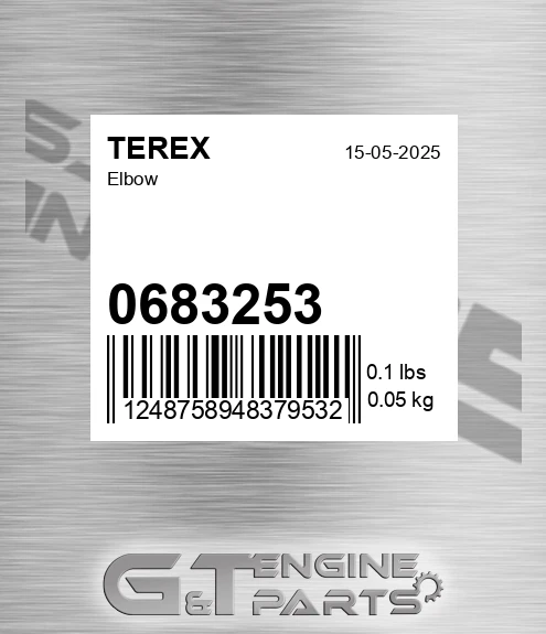 0683253 Elbow for TEREX