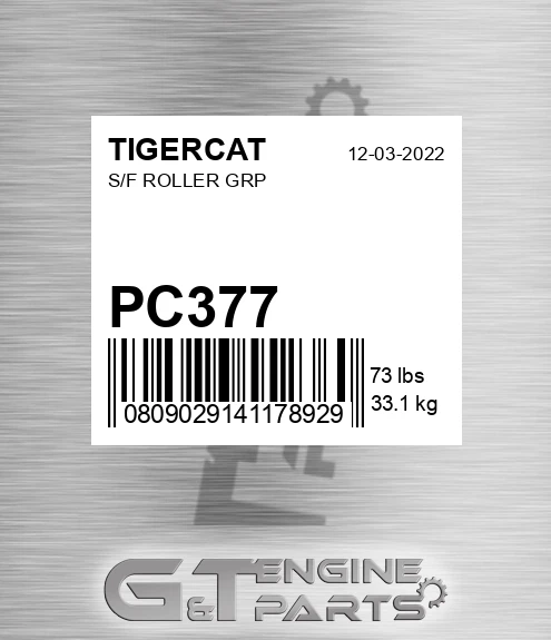 PC377 TIGERCAT S/f Roller Grp