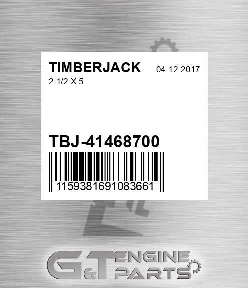 TBJ-41468700 2-1/2 X 5