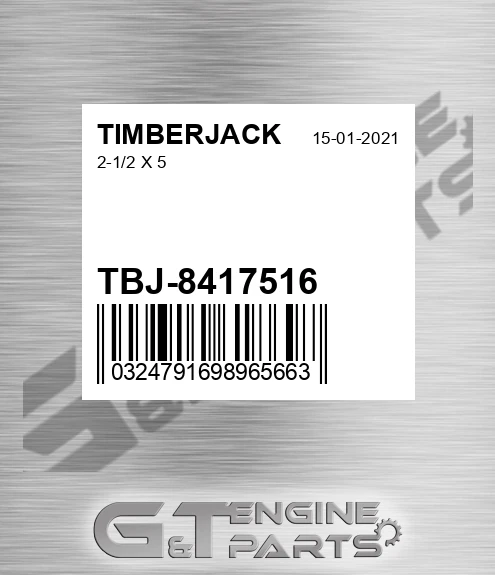 TBJ-8417516 2-1/2 X 5