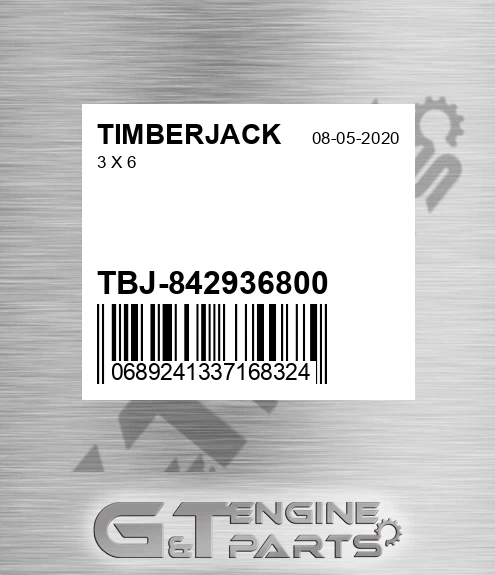 TBJ-842936800 3 X 6