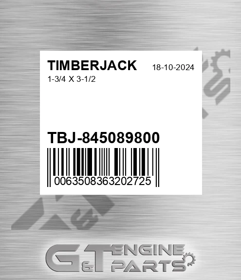 TBJ-845089800 1-3/4 X 3-1/2