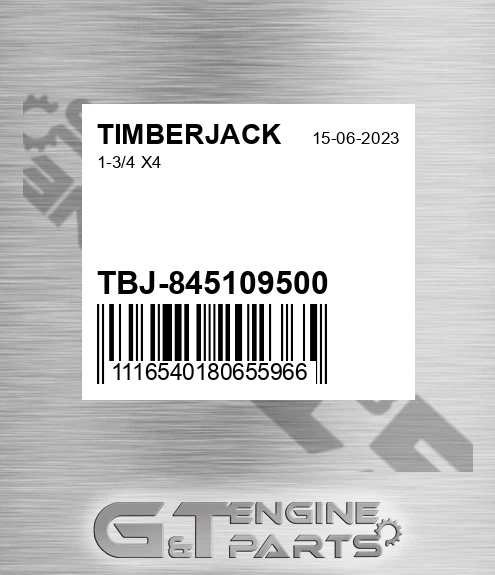 TBJ-845109500 1-3/4 X4