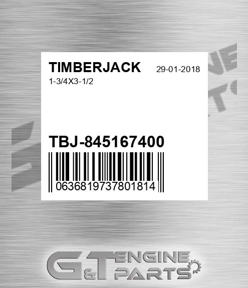 TBJ-845167400 1-3/4x3-1/2