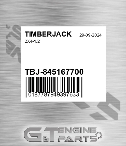 TBJ-845167700 2x4-1/2